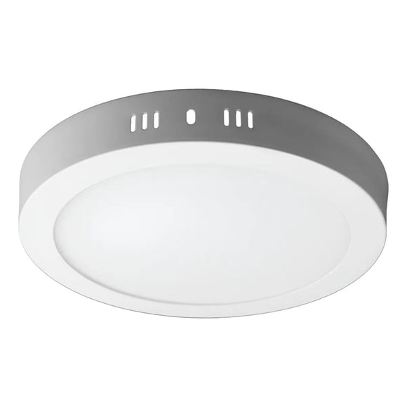 Panel Led Foco Plafón Sobrepuesto Redondo 24w 28cm Luz Fría