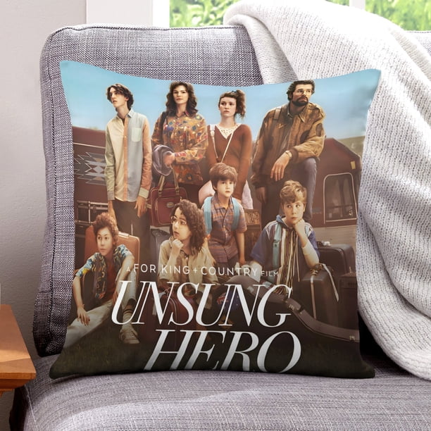 Héroe Anónimo Fundas de almohada de terciopelo con tema, regalos de funda de almohada, decoración para el hogar, cojín de lanzar, regalo de cumpleaños para fans y parejas.56*56cm.