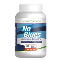 Aminas Nutrición - No Blues 60 Cáps De 300 Mg - Calmante Natural Del Sistema Nervioso
