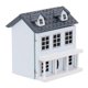 thumbnail image 2 of 1:12 Casa De Mu?ecas En Miniatura Mini Adornos Villa De Madera Casa Peque?a Decoración Azul, 2 of 5