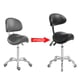 thumbnail image 3 of Silla con ruedas Saddle Stool con respaldo Antlu Black, 3 of 7