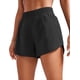 thumbnail image 1 of Shorts CRZ YOGA Dolphin tiro alto 3" secado rápido negro S, 1 of 8