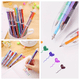 thumbnail image 1 of 10pcs 6-in-1 Multicolor Ball Point Pen - 5.5in/14cm Long, 0.63in Wide, 0.5mm, 6-Color Retractable, 1 of 4
