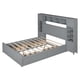 thumbnail image 2 of Queen Size Wooden Bed With All-in-One Cabinet, Shelf and Sockets, Gray, 2 of 3