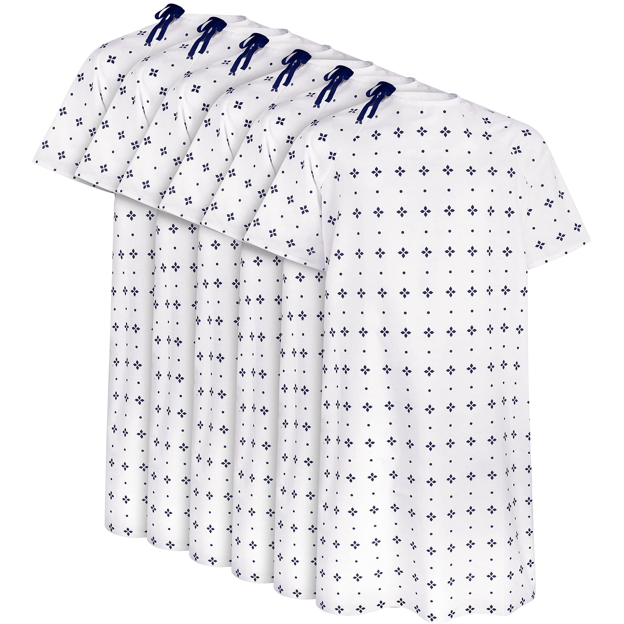 Pack De 6 Batas De Hospital Utopia Care, Unisex, Para Mujeres Y Hombres, 2xl, Color Azul