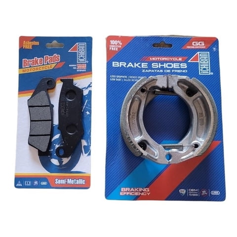 Genérico - Pastillas Freno Delantera Y Balatas Honda Xr 125 / 150 / 190