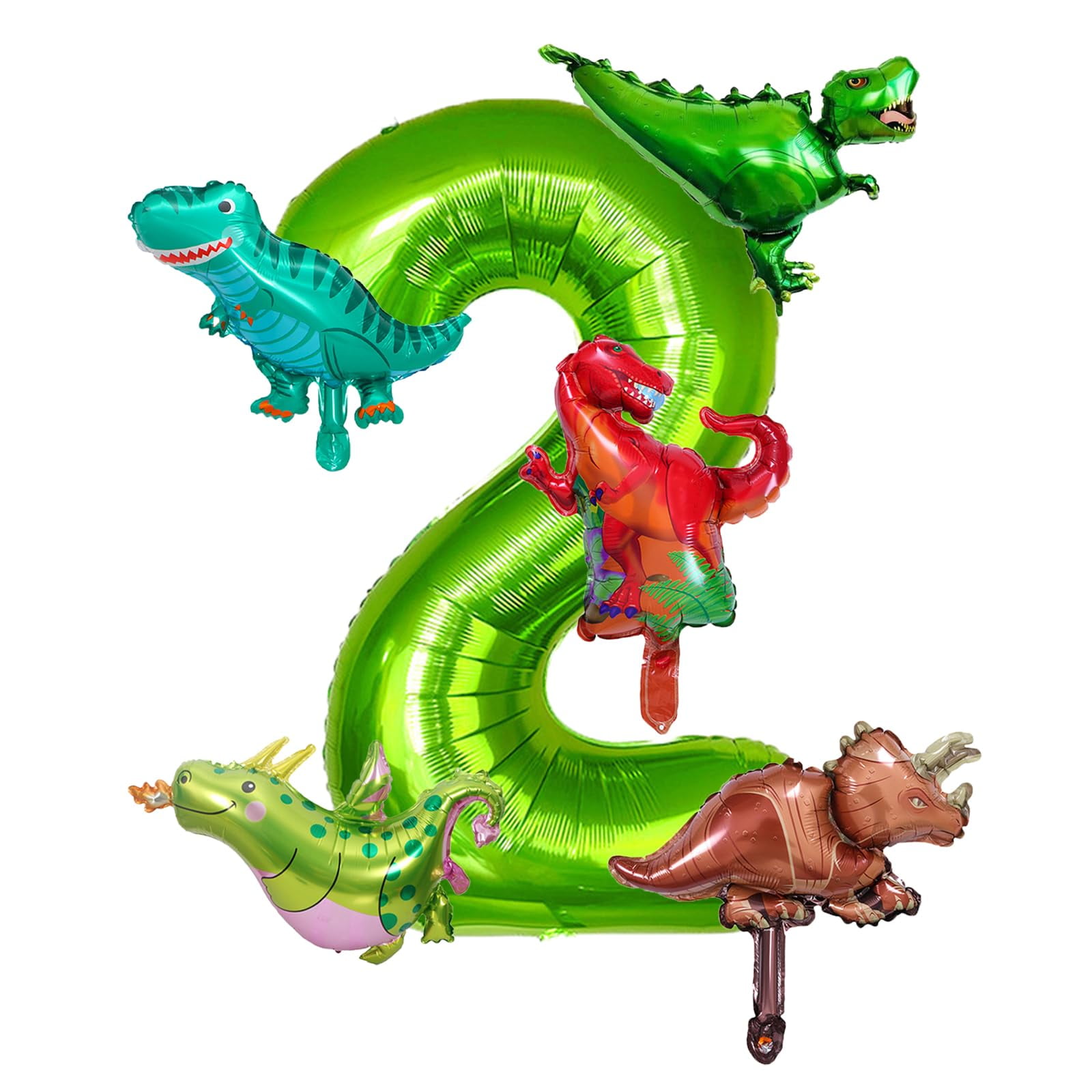 Set De Globos Kzxaxhiu Para Fiesta De Cumpleaños De Dinosaurios De 2 Años Para Niños