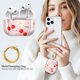 thumbnail image 2 of Funda AirPods Pro 3 DHILKCY Rojo Cereza con Llavero, 2 of 6