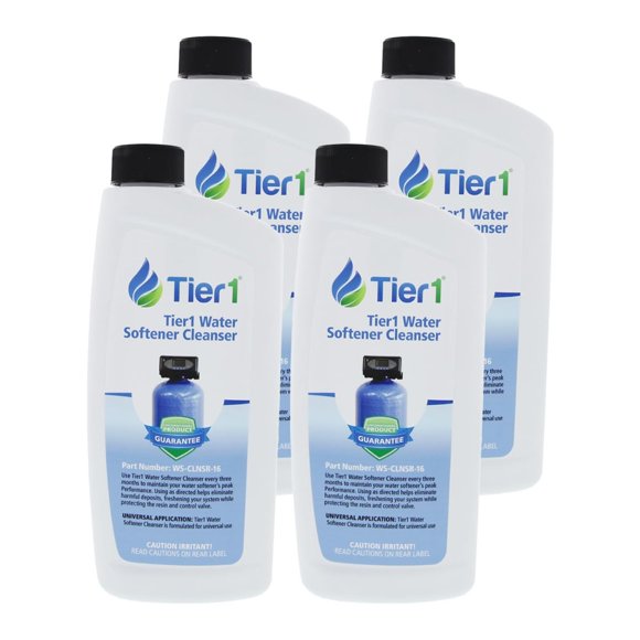 Descalcificador de agua Tier1 WS-CLNSR-16, 480 ml, paquete de 4