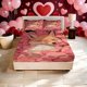 thumbnail image 1 of Take a Break Among The Flowers Printed Fitted Sheet Fitted Sheet And Pillowcase Set Bedding | 1 Fitted Sheet + 2 Pillowcases Without Pillow Inserts | Double/Ful, 1 of 1