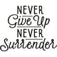 thumbnail image 1 of Decomural Never Give Up Classroom WS-46393, 1 of 2