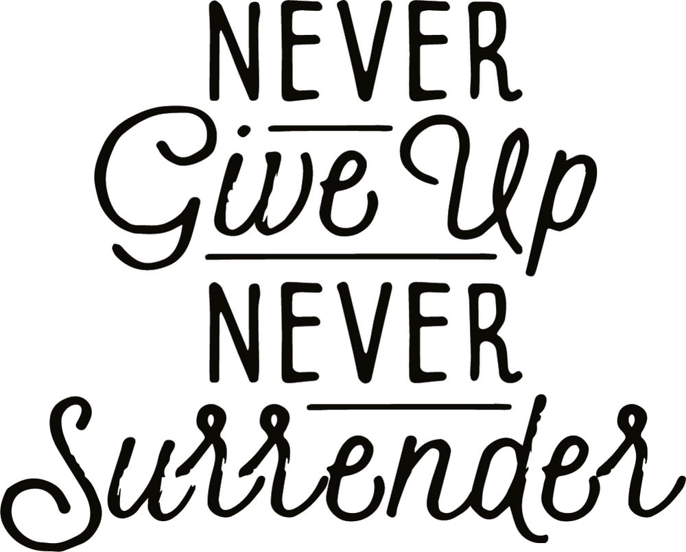 Rienda Libre Graphics - Decomural Never Give Up Classroom Ws-46393