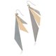 thumbnail image 2 of Pendientes GUESS Basic de metal mixto con triángulos lineales, 2 of 3