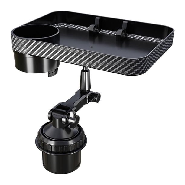 Bandeja portavasos, organizador para automóvil, portavasos ajustable con rotación de 360 degree, bandeja para comedor, mesa para alimentos, bandeja para ref