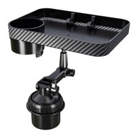 Magideal - Bandeja Portavasos, Organizador Para Automóvil, Portavasos Ajustable Con Rotación De 360 Degree, Bandeja Para Comedor, Mesa Para Alimentos, Bandeja Para Ref
