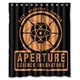 thumbnail image 1 of Cortina de ducha Aperture Science Aperture Laboratories, juego de cortinas de baño con ganchos, tamaño 60 x 72 pulgadas, 1 of 3