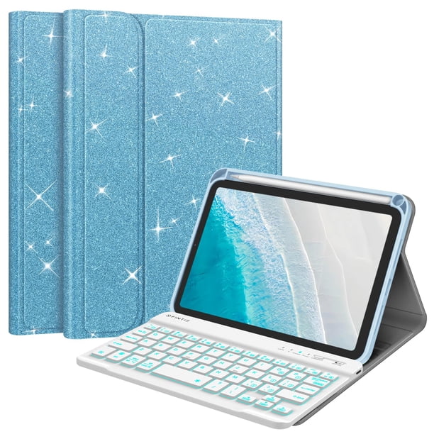 Funda con teclado Bluetooth desmontable FINTIE para iPad Mini 7ª y 6ª generación (7 mm)