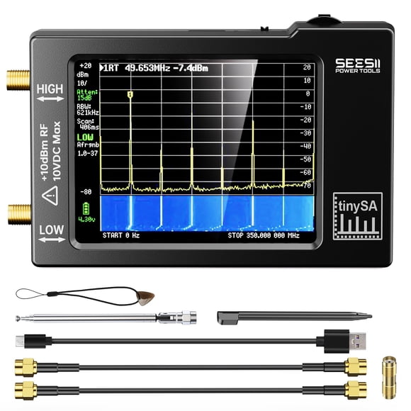 Analizador de Espectro Seesii TinySA 2.8" Pantalla Táctil