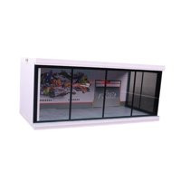 Magideal - Estuche De Exposición Para Estacionamiento 1:64, Fondo De Exhibición De Coche Fundido A Presión, Coleccionables Protectores Iluminados Para Figuras De Pared De Graffiti