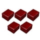 thumbnail image 4 of Caja De Soporte De Reloj De Madera Con Ranura única, Organizador De Almacenamiento De Reloj De Pulsera, Rojo, 5 Uds., 4 of 5