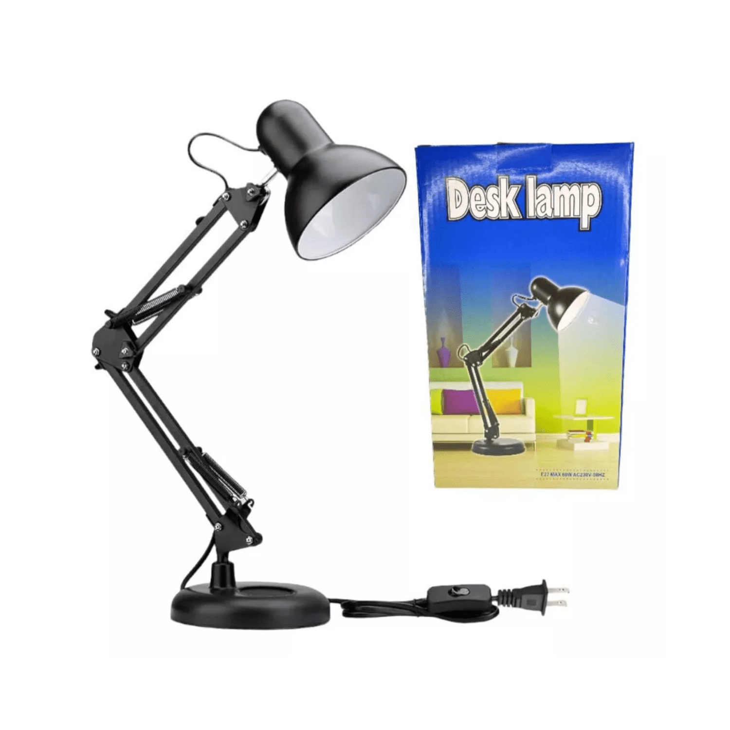 Click Ventas - Lámpara De Mesa Brazo Flexible Con Base Y Gancho