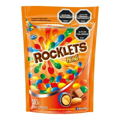 Chocolate Rocklets Maní 150 G Arcor
