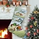 thumbnail image 1 of Rana y Sapo Tema: Calcetines de Navidad, fino lino blanco para colgar en escaleras y chimenea, decoración navideña para el hogar, regalo de Navidad. 45cm × 32cm, 1 of 5