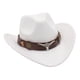 thumbnail image 1 of Sombrero De Vaquero Informal, Disfraz De Cosplay, Sombrero De Protección Solar, Verano, Para Senderismo, Blanco, 1 of 3