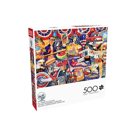 Rompecabezas Buffalo Games 500 piezas Collage All American
