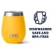thumbnail image 4 of Vaso de vino YETI Rambler de acero inoxidable, 300 ml, amarillo alpino, 4 of 7