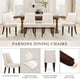 thumbnail image 3 of Sillas de comedor COLAMY, juego de 6 patas tapizadas de madera, color beige, 3 of 5