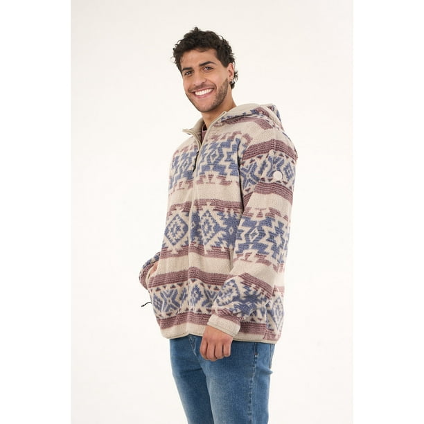 Poleron Mini Sherpa Full Cierre Y Gorro 8713