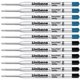 thumbnail image 1 of Recargas de bolígrafo Unibene 1,0 mm, paquete de 12, negro/azul, 1 of 6