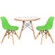 thumbnail image 1 of Set Mesa Blanca C/2 Sillas Verde Eames, 1 of 3