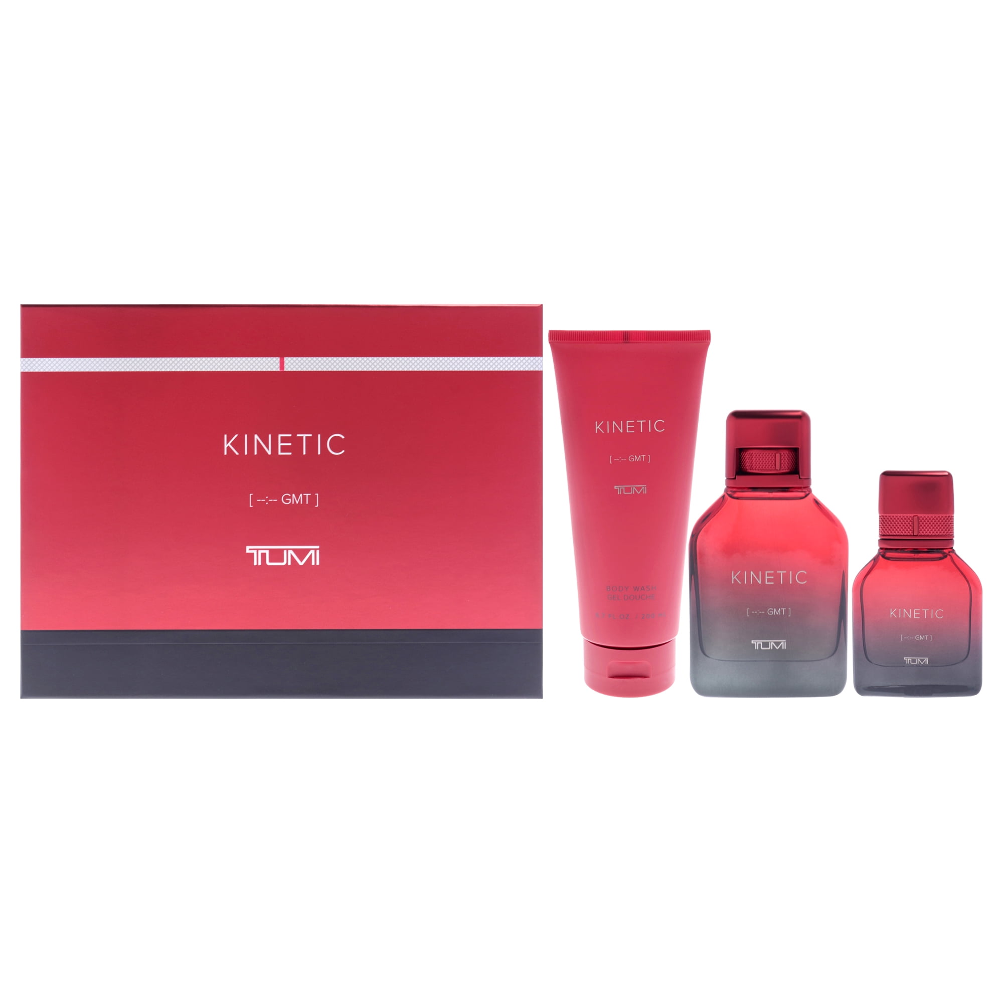 Set De Regalo Perfume Tumi Kinetic By Para Edp 100ml Spray + Body Wash 200ml