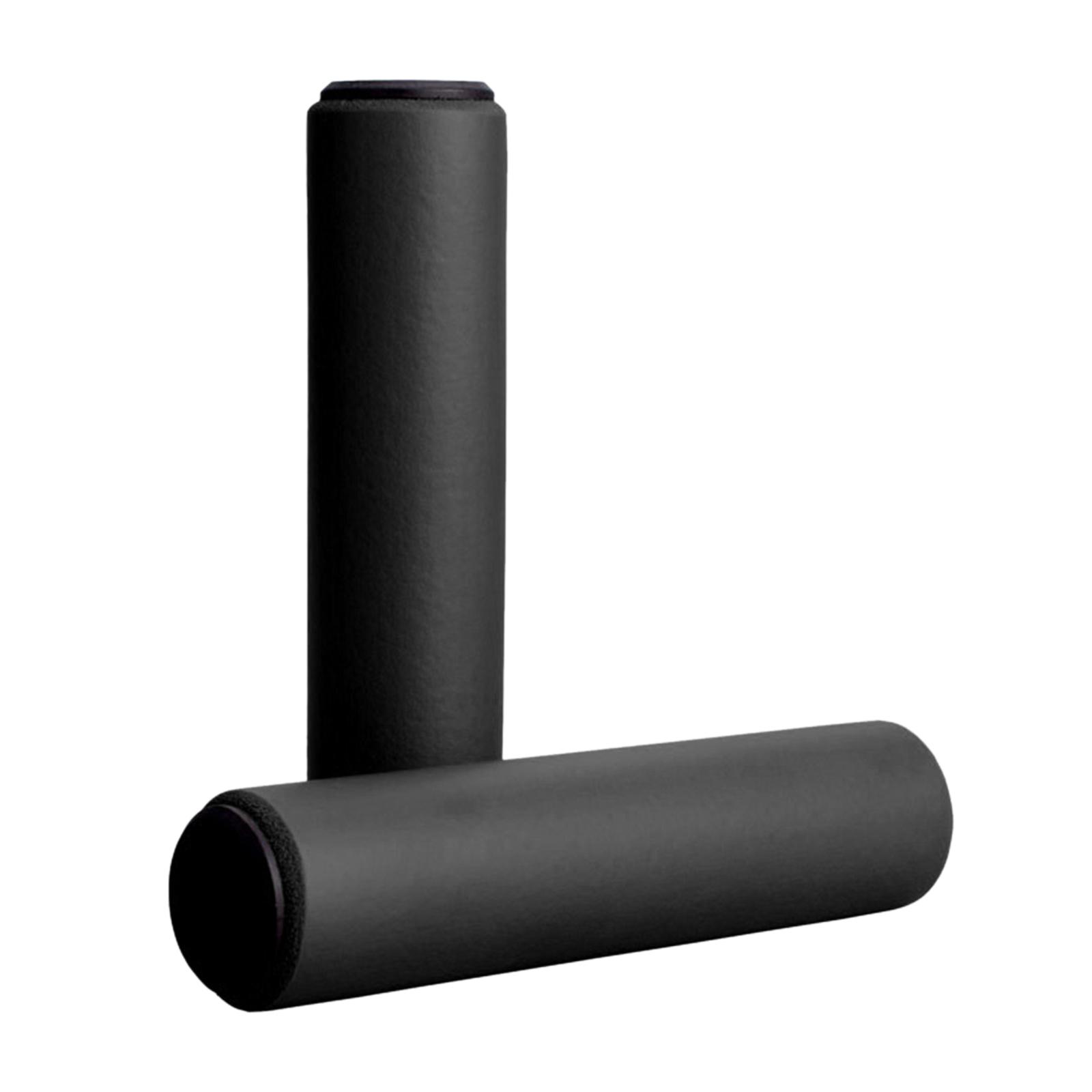 Ioensy - Empuñaduras De Manillar De Bicicleta Mtb Espuma De Alta Densidad Absorción De Golpes De Silicona Negro