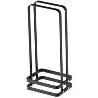Magideal - Soporte De Suspensión De Estante De Almacenamiento De Perchas, Estante De Toalla De Baño Organizador De Perchas Rústicas Apilador Soporte De Suspensió Negro