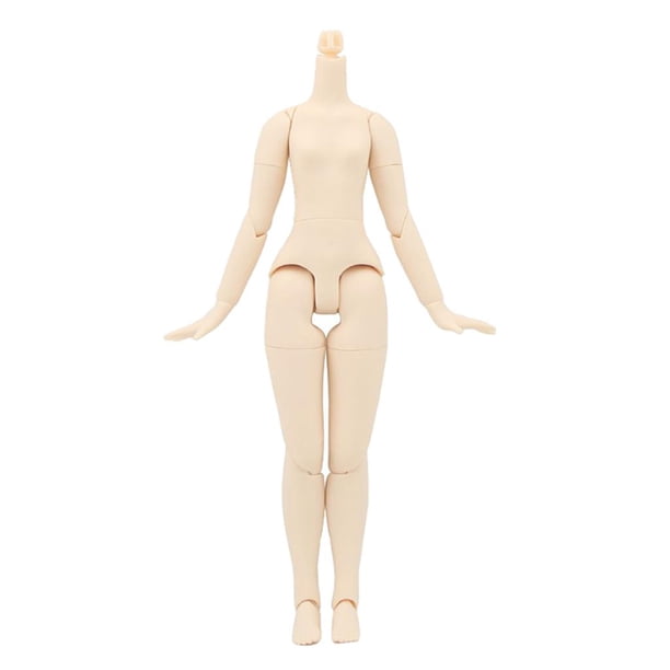 Cuerpo articulado de muñeca bjd de 12 '' para muñecas blythe personalizar accesorio piel normal