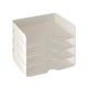 thumbnail image 2 of Organizador de mesa con soporte de papel A4, cajón de 4 niveles, estante de almacenamiento de escritorio apilable para documentos de oficina, archivos, 2 of 5