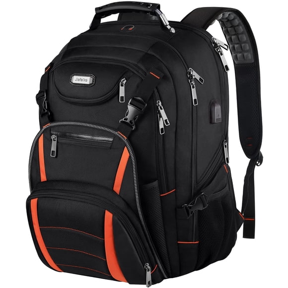 Mochila YALIXIAN para portátil de viaje de 18.4 pulgadas con puerto de carga USB