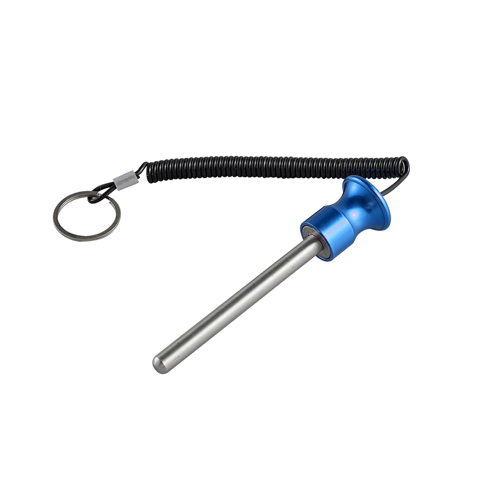 Ioensy - Pasador De Pila De Pesas Con Cable De Bloqueo De Cuerda De Tracción, Pieza De Repuesto Para Equipo De Gimnasio, Azul, 10Mm X 105Mm