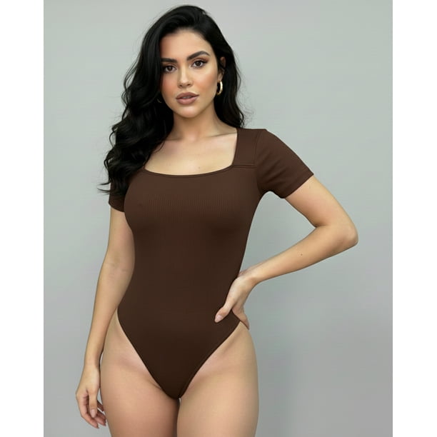 Body Fitness Mujer Ajuste Moldeador Escote Cuadrado