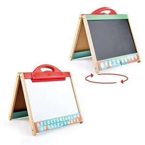 Play Essential - Pizarra Blanca Y Negra Plegable De Doble Cara