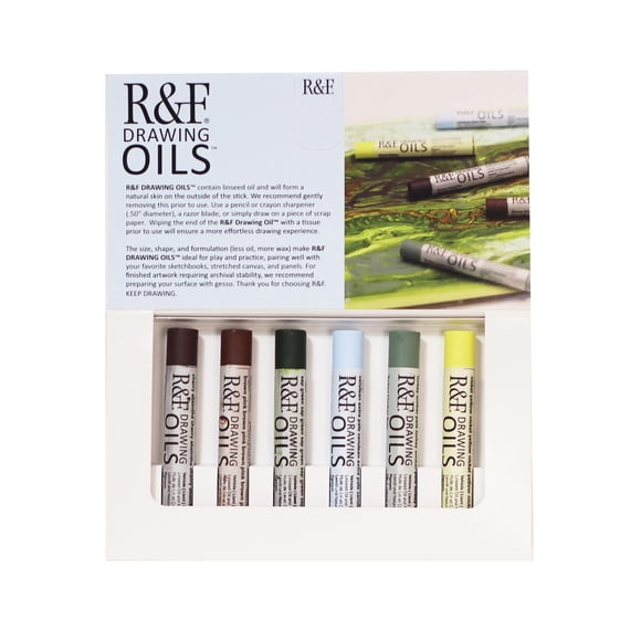 Óleos de Dibujo R&F – Set de Paisaje 6 × 12 ml