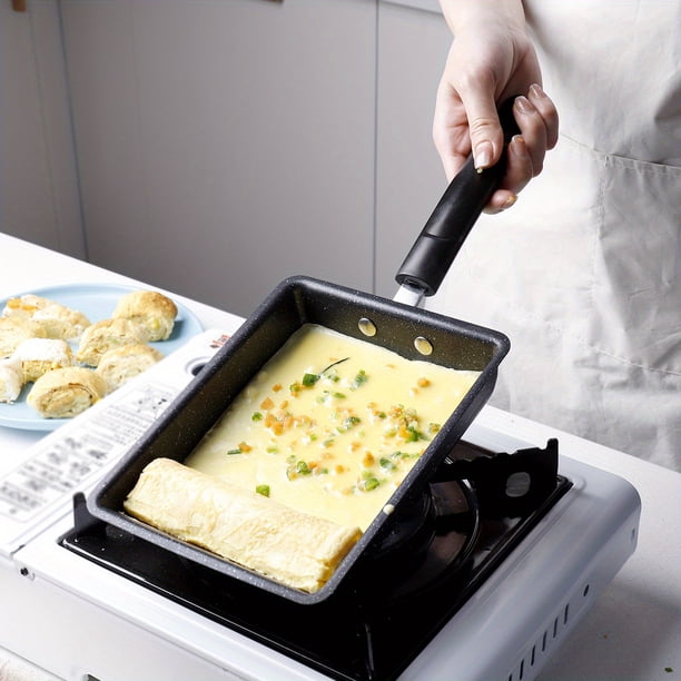 1pc, Japanese Omelette Pan (8''x6.1''), Cast Iron Tamagoyaki Egg Pan, Rectangle Tamago Pan, Small Frying Pan, Kitchen Utensils, Kitchen Gadgets, Kitchen Accessories, Home Kitchen Items