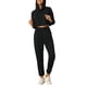 thumbnail image 2 of INSPIRE CHIC Conjuntos de Ropa de Estar por Casa para Mujer Sudaderas con Capucha y Pantalones Jogger Largos Crop Sudadera y Jogger L Negro, 2 of 6