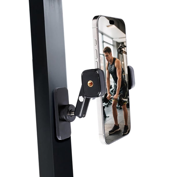 Soporte magnético para celular Leenconghui para gimnasio, 360° para teléfonos de 4,7 a 7''