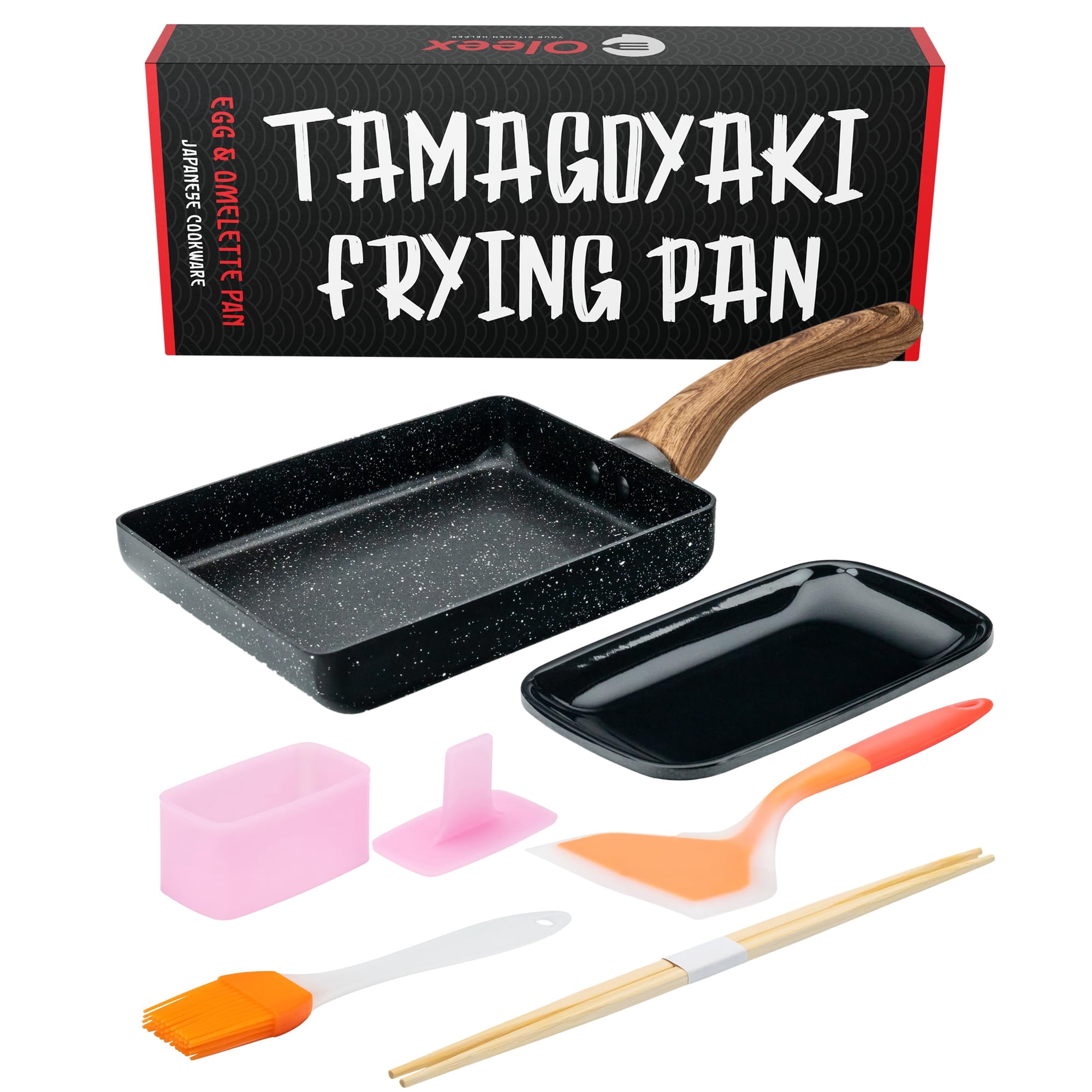 Juego De Sartenes Oleex Tamagoyaki Con Molde Musubi Y Espátula