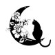 thumbnail image 4 of Arte De Pared De Metal De Gato Modern Decorative Iron Art Art Para Entryway Home Cafe Style A, 4 of 5