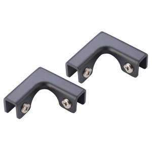 Ioensy - Protectores De Esquina Con Clip Para Conector De Vidrio, 2 Piezas, Para Fijación De Vitrina De Vidrio De 8 A 10Mm